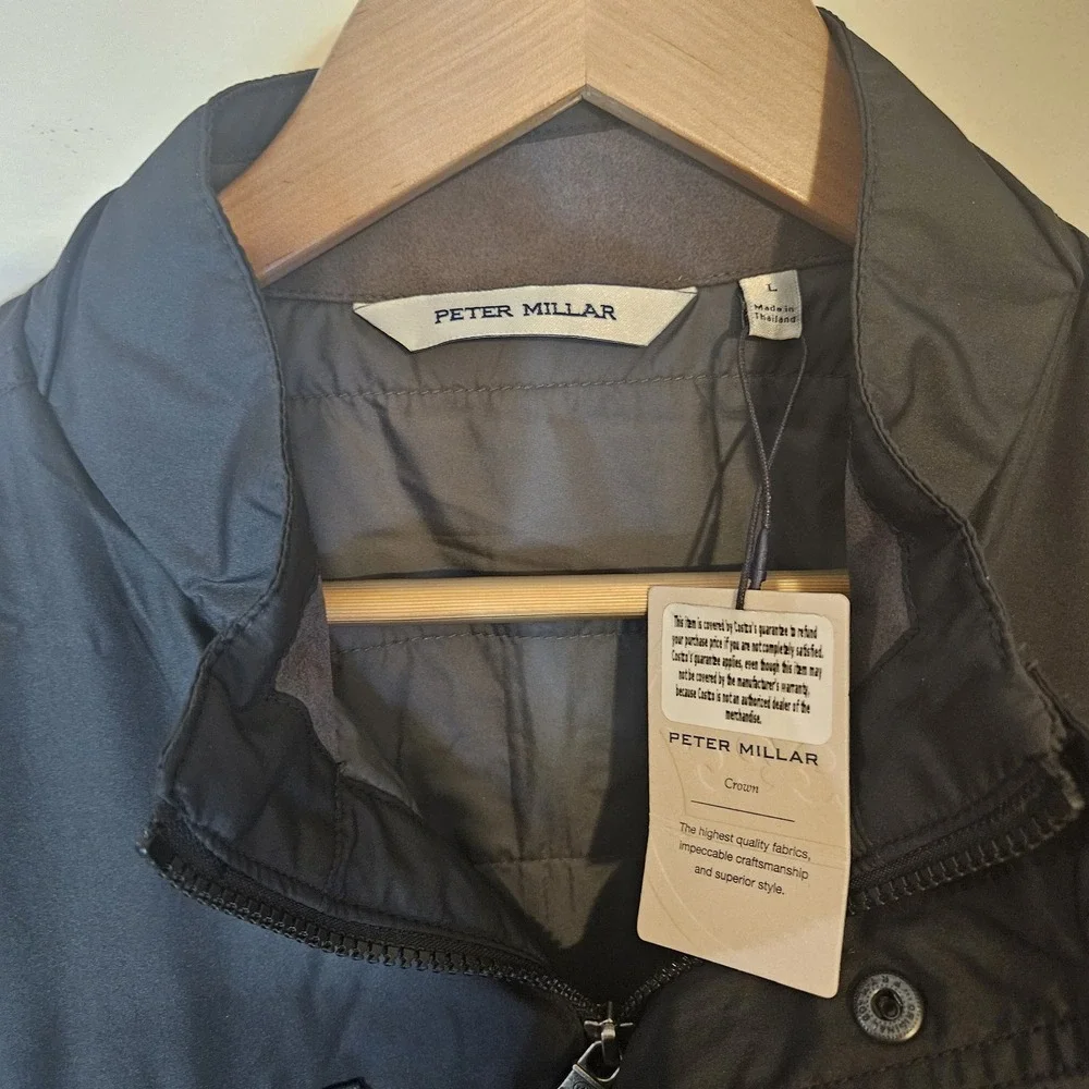 Peter Millar Norfolk Bomber Jacket /‎ MF24Z03 / Color Black / Size L